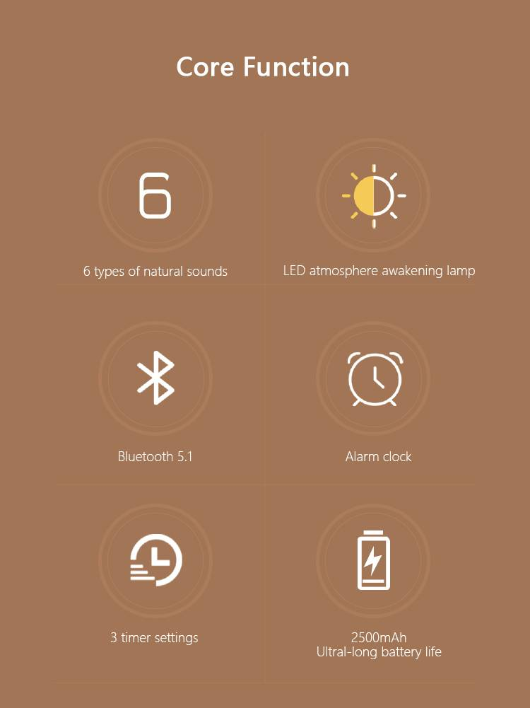 Sleep Aid Sound Speaker White For Adults, Kids, Sleeping Baby- With Wireless Charger Function_voghion.com