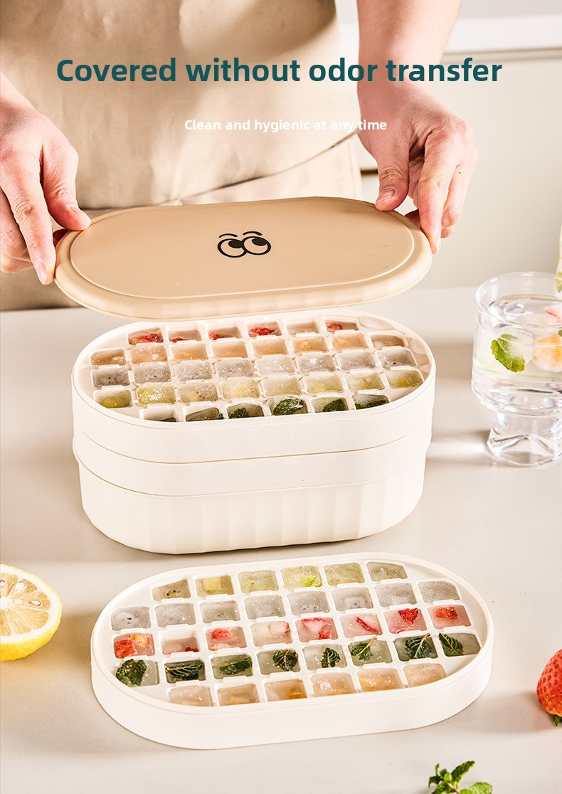 Large Capacity Ice Cube Tray - Fast Freezing Silicone Ice Maker For Home Use_voghion.com