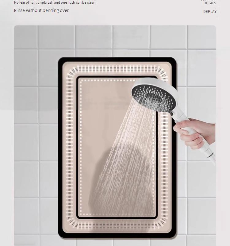 Cream-Colored Diatomite Bath Mat - Ultra Absorbent & Fast-Drying Non-Slip Bathroom Rug (Minimalist Style Eco-Friendly Anti-Bacterial)_voghion.com