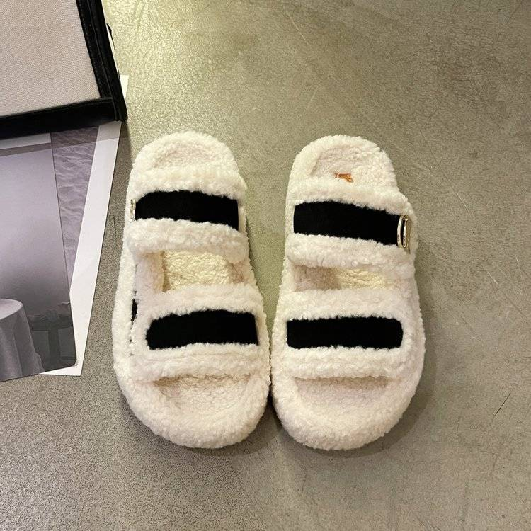 Nuove pantofole soffici Boken da donna da indossare all'aperto in autunno e inverno_voghion.com