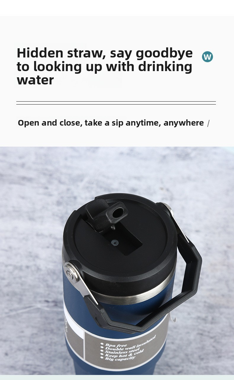 30oz/20oz Edelstahl-Vakuumisolierter Becher mit Henkel und Strohhalm – Auslaufsicherer Reisebecher für heiße/kalte Getränke, für den Einsatz im Büro und im Freien_voghion.com