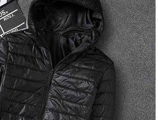 Men's Slim-Fit Hooded Short Puffer Jacket – Premium Cotton Fill, 12 Sophisticated Colors (Zippered Pockets, Modern Minimalist Style)_voghion.com