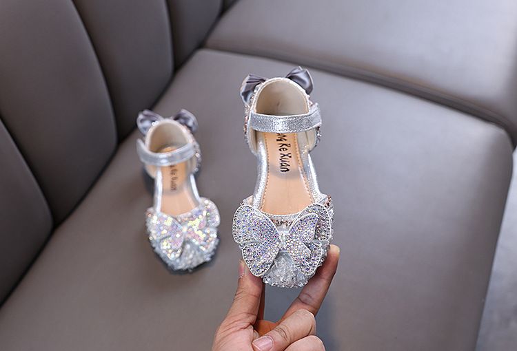 Neu Dame Baby Mädchen Mädchen Prinzessin Diamant Einzelnen Schuh Schuhe Dance_voghion.com