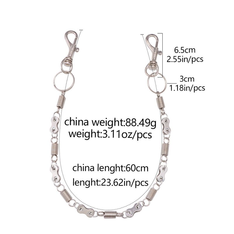 Fashion Accessories Trendy Spring Bicycle Single Layer Metal Versatile Personalized High End Pant Chain_voghion.com