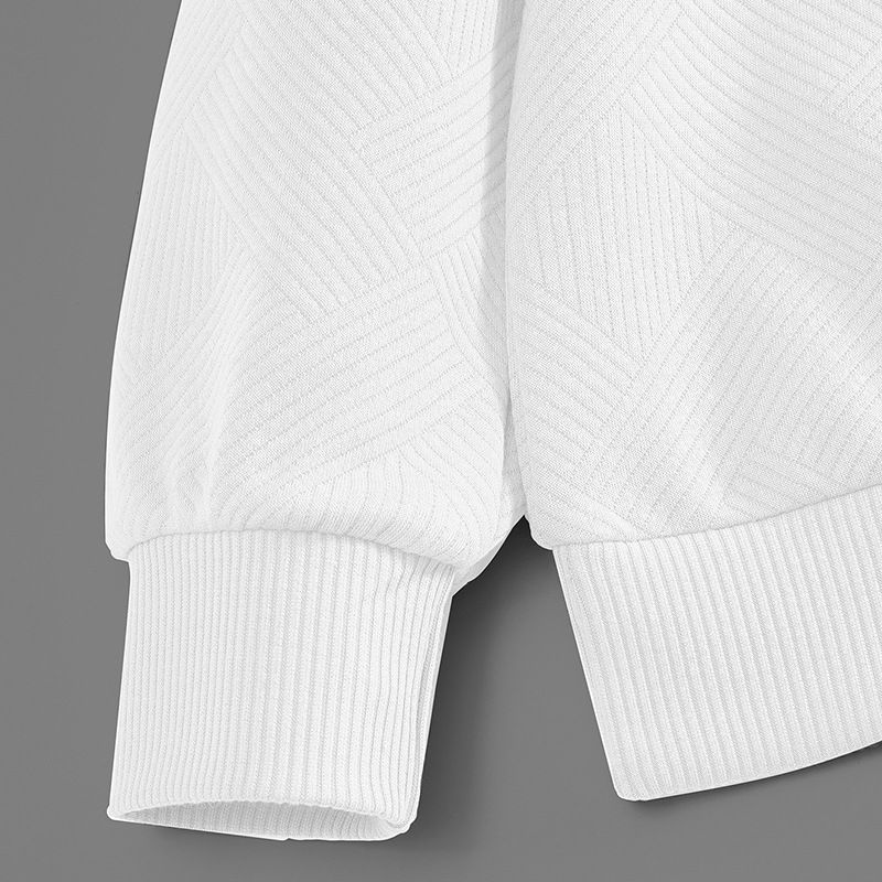 Herrenbekleidung Herbst und Winter schwerer Jacquard langärmeliger Reversreißverschluss lockerer Freizeitpullover für Herren_voghion.com