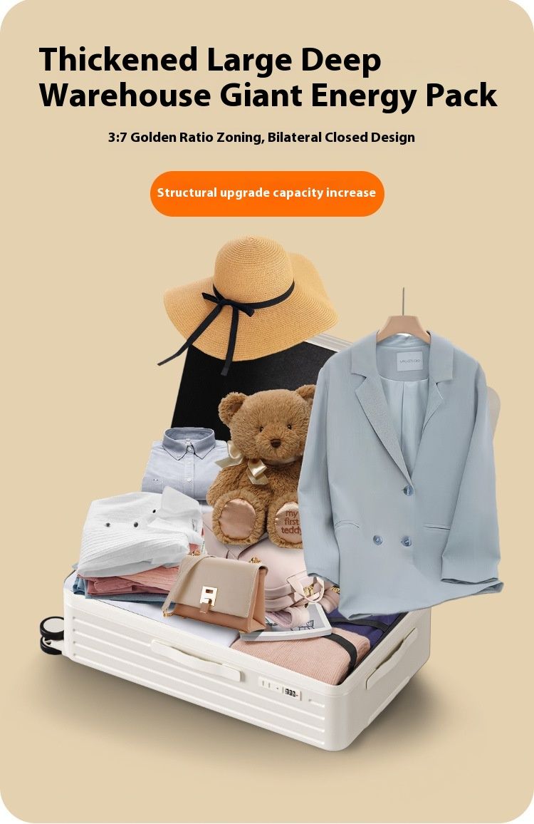 Coupehalter Gepäck, haltbar Trolley fir Männer a Fraen grouss Kapazitéit 24 Zoll Universal Rad Rees, robust Passwuert_voghion.com