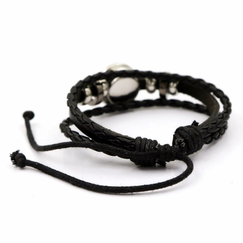 Neit Produkt 2024 Sonn a Mound Liebhaber Liederarmband Retro Punk Multi-Schichten Perlen Geflochtene Armband Koppel Kaddo_voghion.com