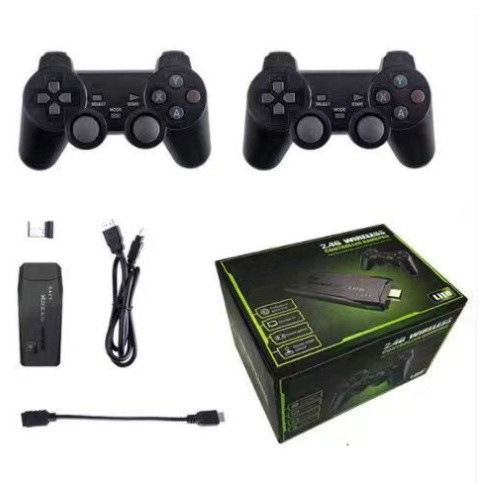 Video Game Console 64G Built-in 10000 Games Retro Handheld Game Console Wireless Controller Game Stick For PS1/GBA Kid Xmas Gift_voghion.com