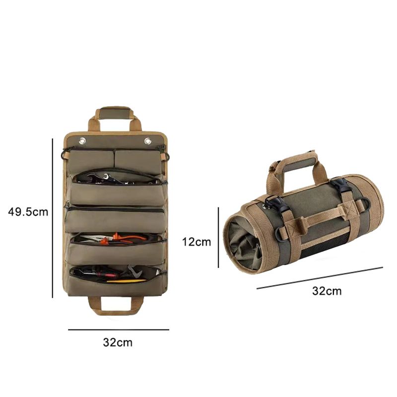 1PC Kit de lona Novo eletricista portátil e carpinteiro Reparo de automóvel e bolsa de armazenamento de ferramentas Kit de ferragens para carro_voghion.com