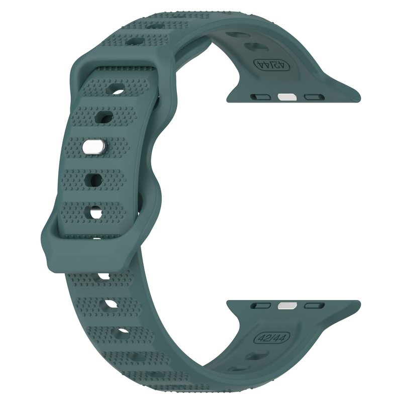 Suitable for iwatch Series Full Size Single Color Wavy Silicone Eight Shaped Buckle Magnetic Strap Accessories High-quality Strap (non Watch)_voghion.com