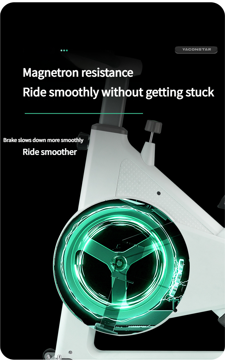 Bici elettrica silenziosa per esercizi cardio a casa con controllo magnetico intelligente_voghion.com