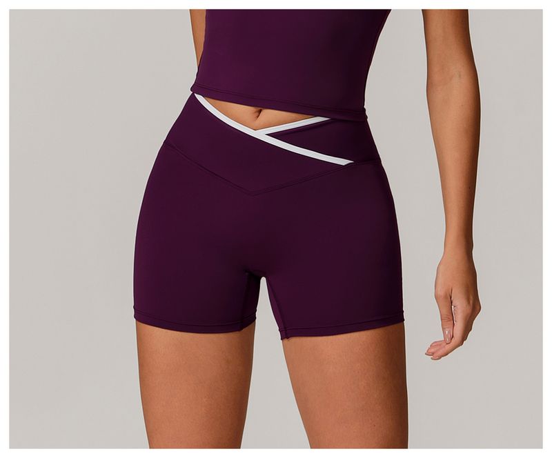 High Waist Yoga Shorts For Women - Seamless Naked Feel Squat Proof Gym Workout Shorts With Peach Lift Design_voghion.com