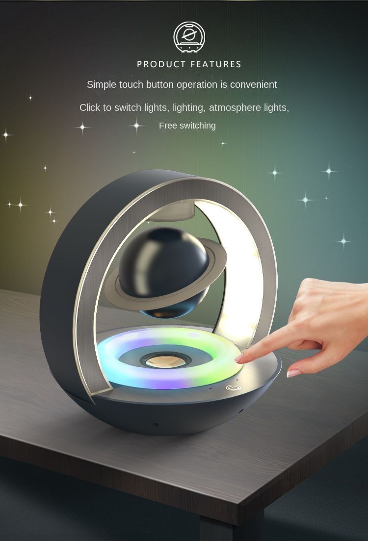 Magnetic levitation Bluetooth speaker, subwoofer, black technology, birthday gift for male friends, husband, creative_voghion.com