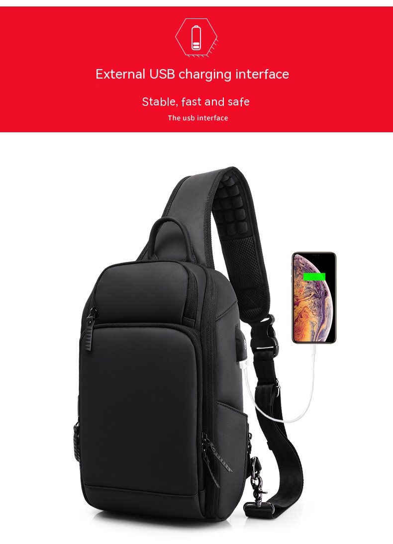 Τσάντα στήθους, ανδρική πολυλειτουργική επιχείρηση, αθλητικά, ταξίδια, χιαστί τσάντα με έναν ώμο_voghion.com