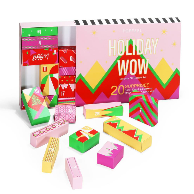 Urlaubs-Make-up-Geschenk, Lippenstift-Lidschatten-Set_voghion.com