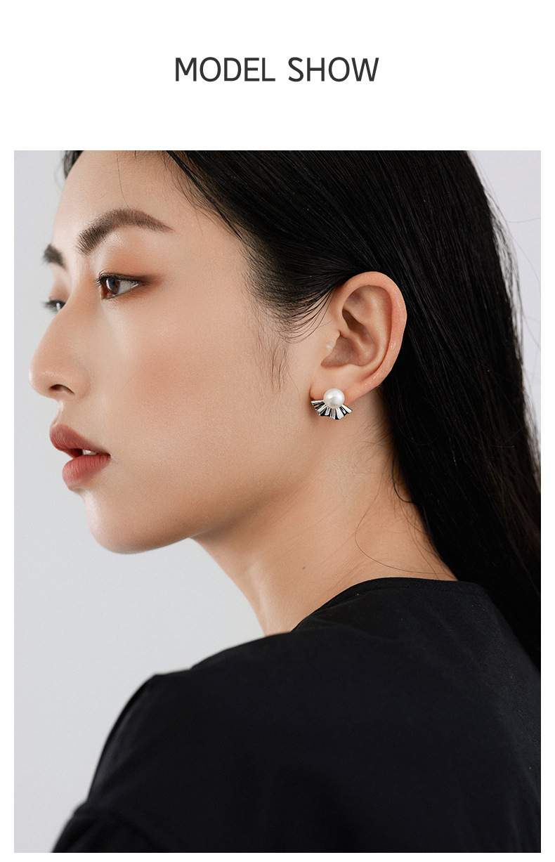 Orecchini di perle d'acqua dolce orecchini in argento sterling s925 orecchini leggeri gioielli da donna alla moda di lusso gioielli in argento_voghion.com