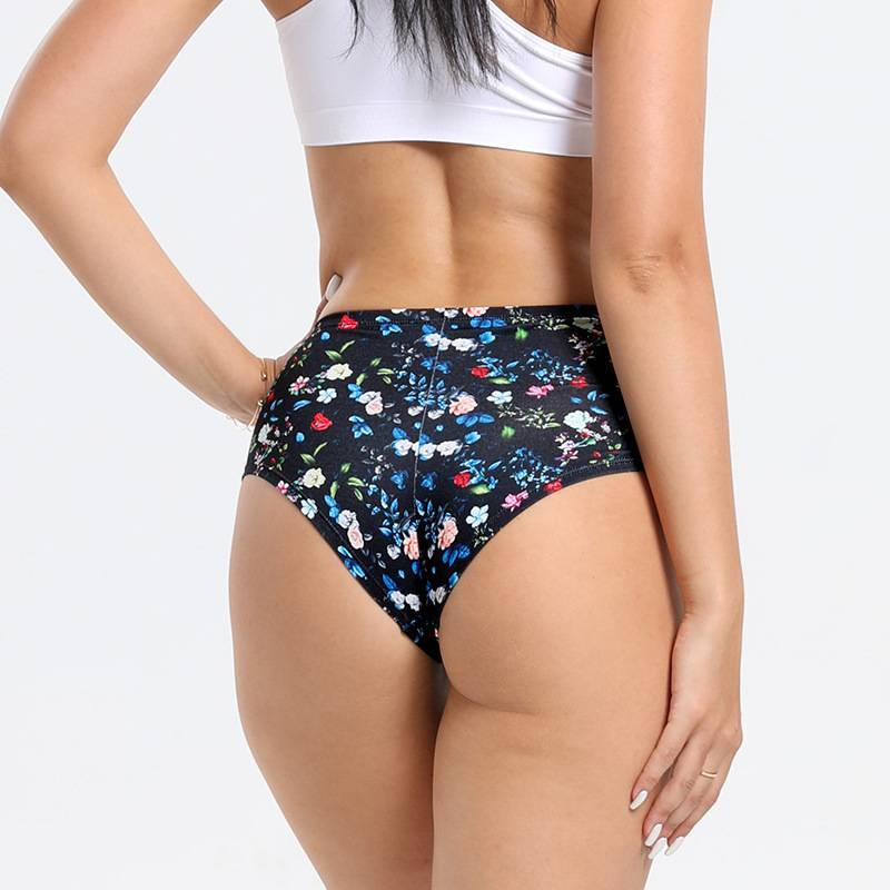 Ropa interior para mujer, de algodón puro, de punto, de cintura alta, que levanta el abdomen, calzoncillos tipo bóxer, transpirables, antiexposición, pantalones de seguridad_voghion.com