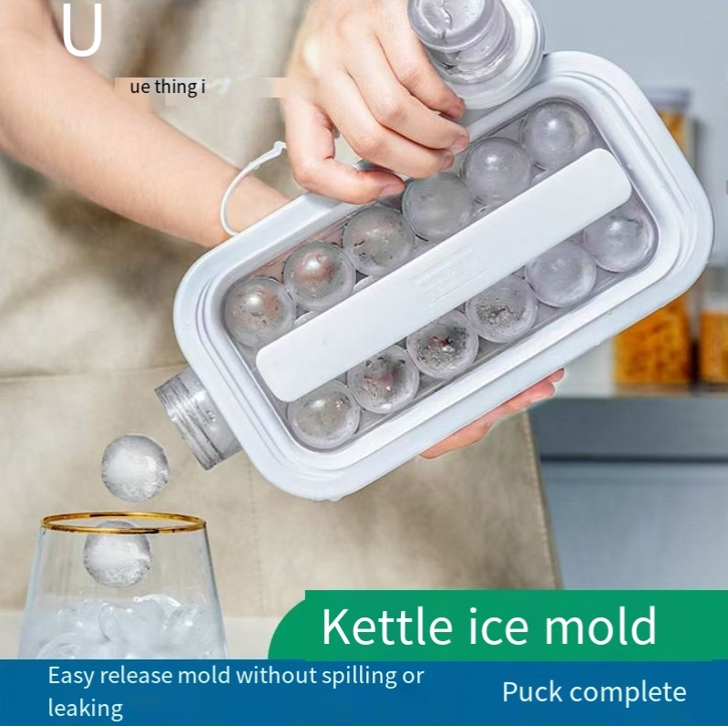 Tragbarer Membrankessel, Wasserflasche, Eiswürfelbehälter, Eiswürfelbehälter, Silikon, spezielle Formpressung, Haushaltsprodukte, transparenter Wasserkocher_voghion.com
