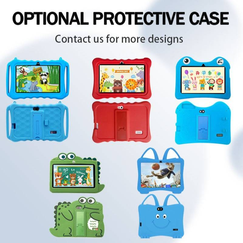 Tablette enfant 7 pouces - Android, Wi-Fi, Bluetooth, contrôle parental, applications d'apprentissage, design adapté aux enfants_voghion.com
