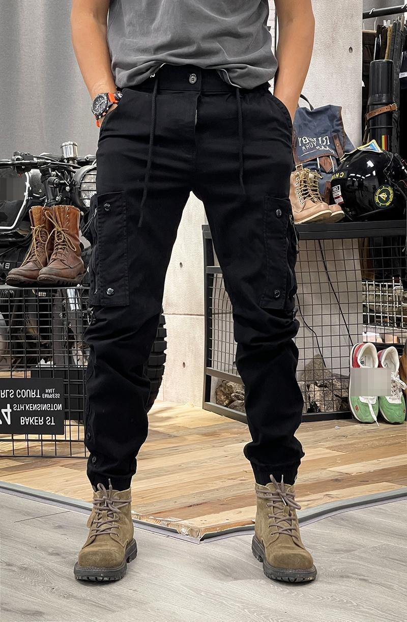 Taktische Cargohose für Herren – Militär-Arbeitshose mit geradem Bein für Outdoor- und Freizeitkleidung – Schwarz und Khaki – Größen M bis 4XL_voghion.com