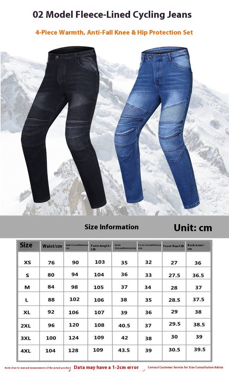 Thermal Motorcycle Jeans – Fleece-Lined Riding Pants For Men & Women With Abrasion Resistance & Slim Fit (Winter/Commuting/Adventure Riding)_voghion.com