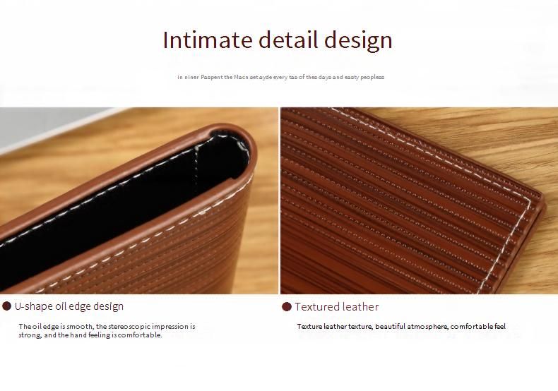 INNERSOi Herren-Geldbörse, schmal, zweifach faltbar, PU-Leder, Business-Casual, minimalistisch, mit Kartenfächern (Dunkelblau, Dunkelbraun, Hellbraun)_voghion.com