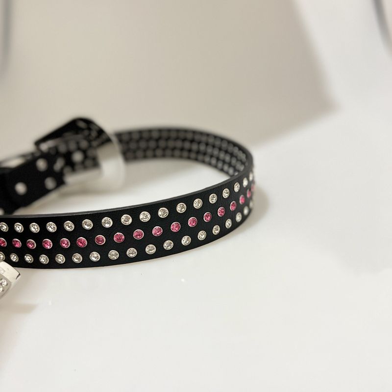 Funkelnder Strassgürtel für Damen – Hüftgürtel im Punk-Stil mit Nietenschnalle, modisches und stylisches Accessoire für Jeans, Kleider und mehr_voghion.com