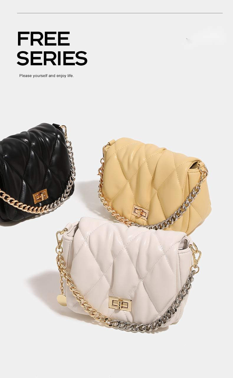Lingge Handheld Chain Square 2024 Neue kleine und beliebte High-End-Mode für Damen, vielseitige Umhängetasche mit einer Schulter_voghion.com