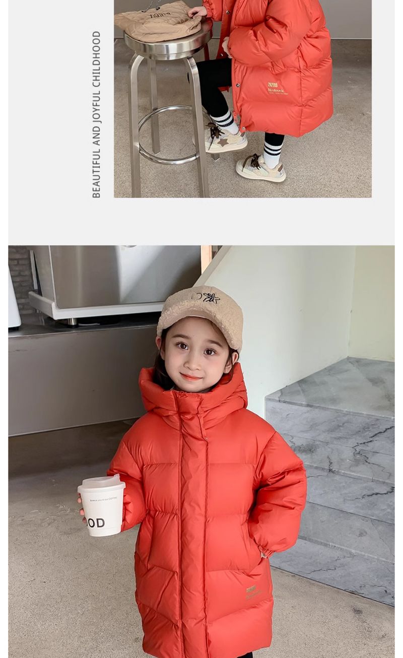 Langer Puffermantel für Mädchen mit Graphen-Futter, Winterjacke mit Kapuze für Teenager (140–170 cm), warmes und stylisches koreanisches Design_voghion.com