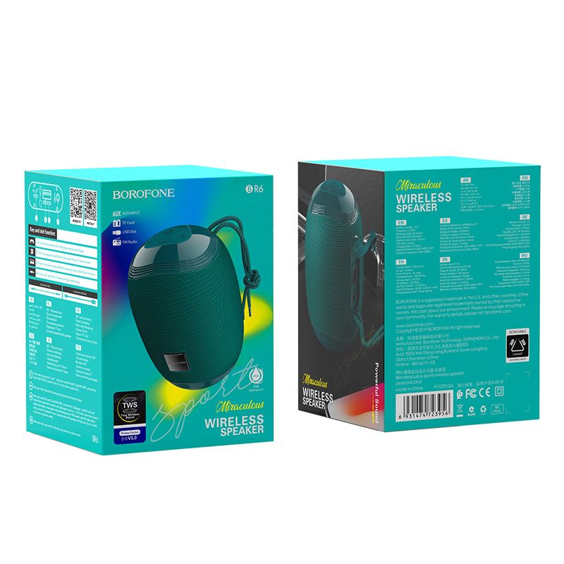 Festival de musique BR6 sport Bluetooth haut-parleur circulaire bureau sans fil Audio appel TF carte nouveau_voghion.com