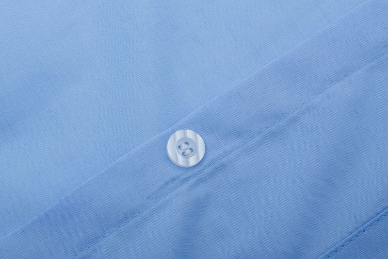 Camicia estiva da uomo a maniche corte in misto cotone e lino, stile tinta unita, trendy e alla moda_voghion.com