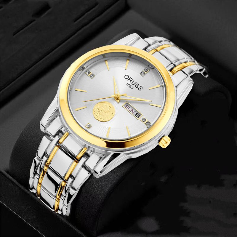 Bargain Exquisite Sailboat Design Dual Calendar Trendy Fashion Versatile Waterproof Quartz Men's Watch_voghion.com