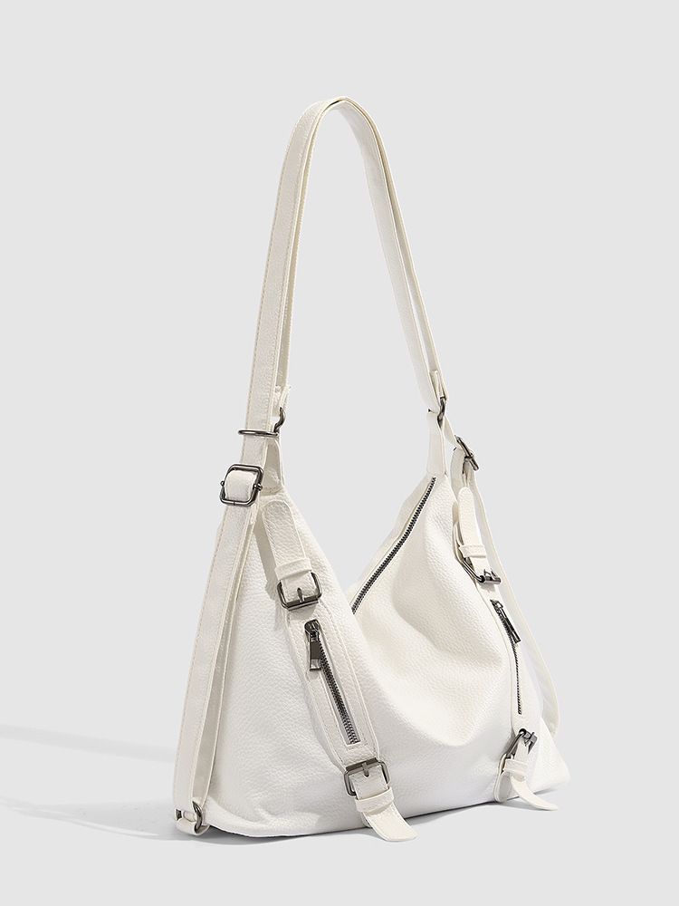 Motorcycle Girl 2025 New Simple Large Capacity Shoulder Three Bags Adjustable Shoulder Handbag Fashionable Hundred Matching_voghion.com