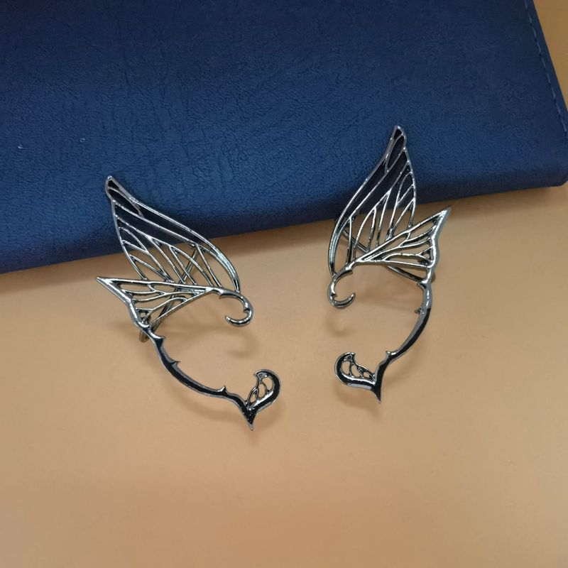 Orecchini a bottone in metallo con design alla moda, stile fata farfalla, nuovi orecchini per ragazze dolci e alla moda_voghion.com