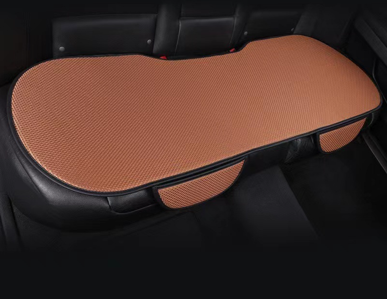 Summer Car Cushion Ice Silk Three-piece Set Of Single Breathable Backless Cool Cushion Car Supplies_voghion.com