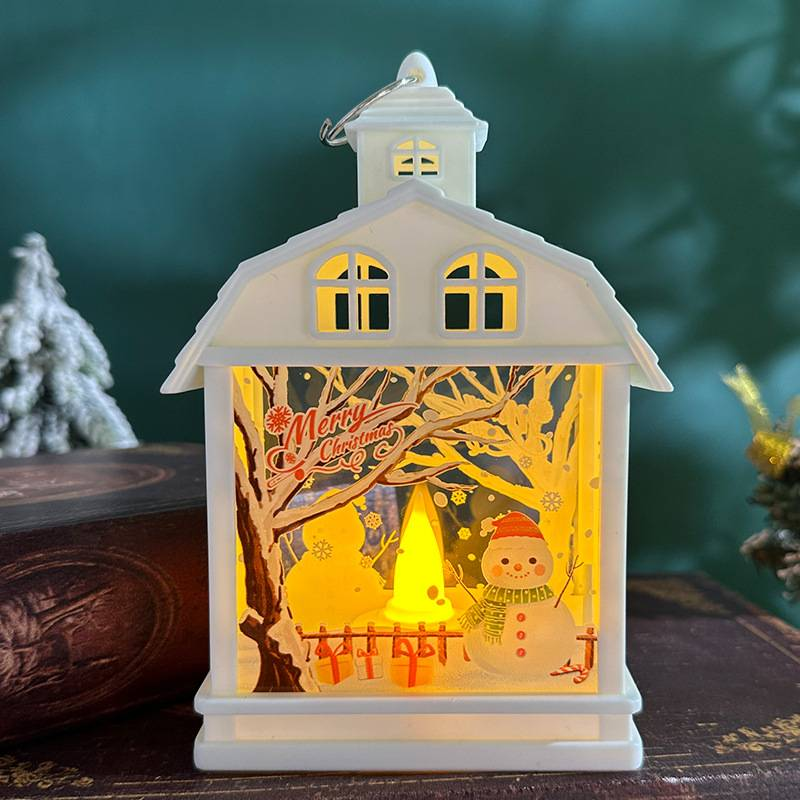 Decoraciones navideñas, luces nocturnas retro portátiles, adornos LED, decoraciones colgantes, accesorios creativos para escaparates._voghion.com