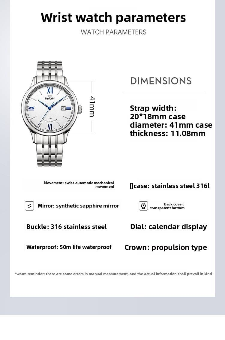 Marvin Watch: Malton Round 175. Jubiläums-Sonderedition mit leuchtender Poseidon-Uhr_voghion.com