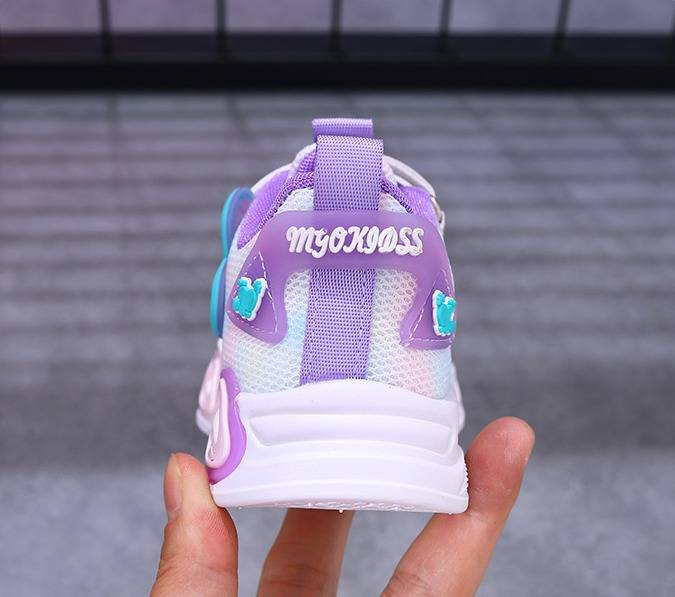 Chaussures de sport pour enfants, nouvelle collection printemps-automne, maille Love, LED lumineuses, chaussures pour enfants de 1 à 6 ans, chaussures de sport décontractées pour filles_voghion.com