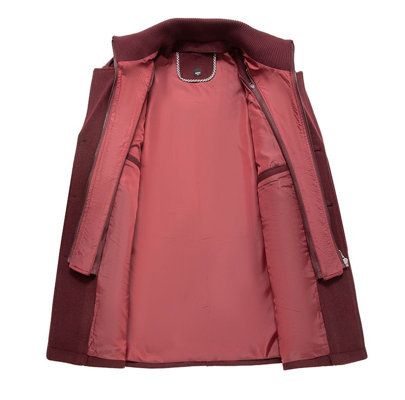 2026 High Quality Fashion Wintercoat Woolen Overcoat Men Double-Layer Collar Pure Color Single-Breasted Long Sleeve Thicken Warm Woolen Jacket M-6XL_voghion.com