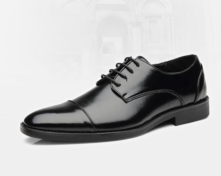 706-1 Polyurethane Men's Casual Shoes Black, Choose Size And Tell Seller_voghion.com