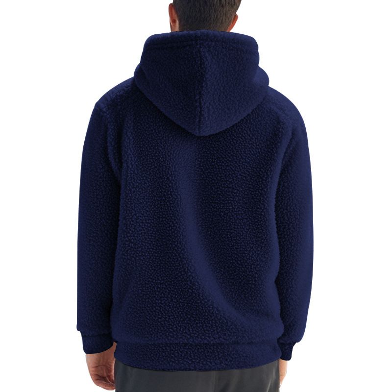 2025 Herfst Winter Fleece Warme Wollen Trui Jas Casual Capuchon Cardigan_voghion.com