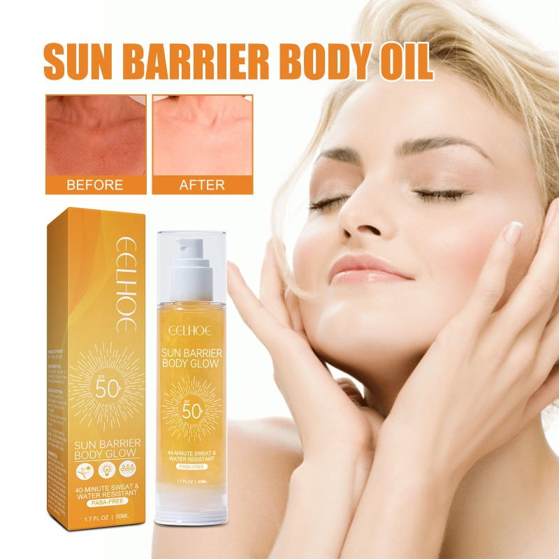 Protector solar SPF 50+ de 50ml, Control de aceite, bloqueador solar Facial mate resistente al agua, protección UV para piel sensible para piel grasa_voghion.com