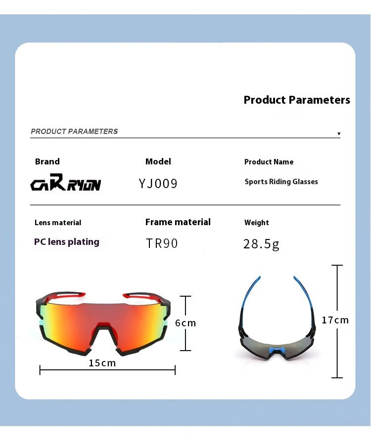 Marathon-Laufbrille, polarisierte Sport-Sonnenbrille mit großem Rahmen für den Außenbereich, winddichte Fahrradbrille für Herren_voghion.com