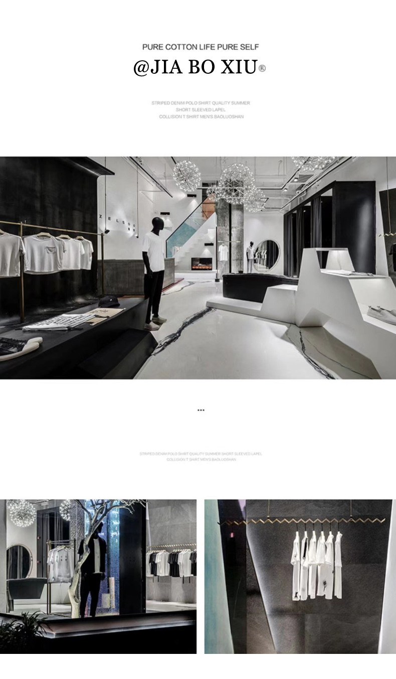 Marca de moda europea de moda ligera de lujo para hombres, pantalones cortos de Internet, celebridades, nicho, diamantes calientes, cuello redondo de alta gama_voghion.com