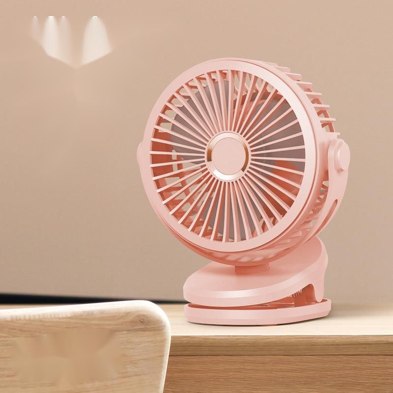 Clip Large Capacity Rechargeable Small Mini Desktop Outdoor Electric Fan_voghion.com
