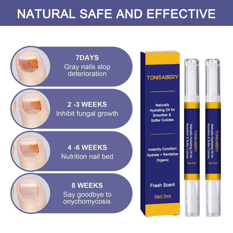 Nail gray herbal nail solution, one stroke bright repair pcs/box biological care solution across_voghion.com