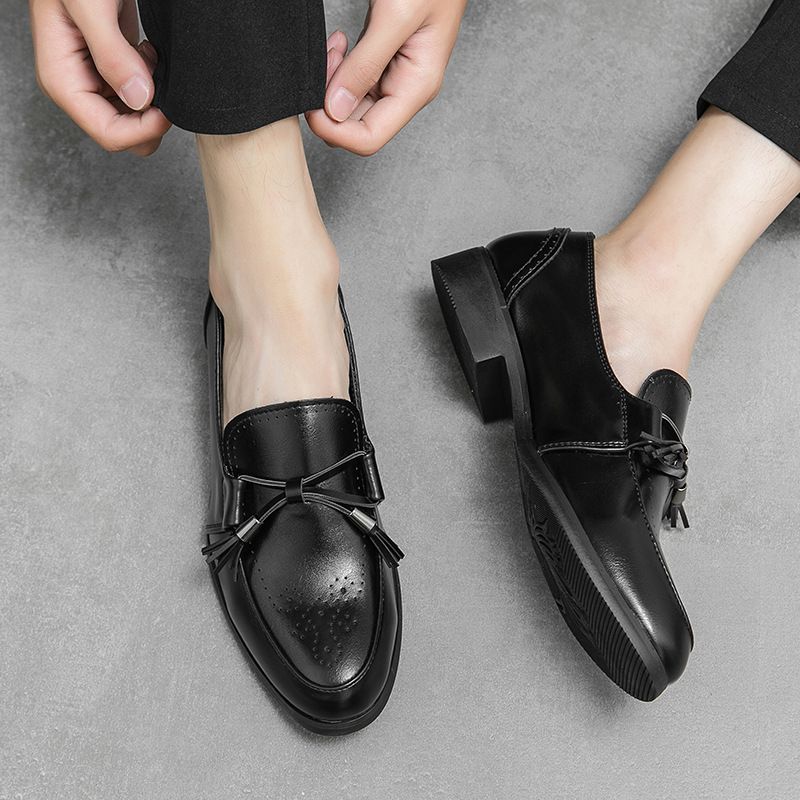 Spring Leather Trendy British Style Brogue Carved European Version Hairstylist Men's Shoes Large Size 46_voghion.com