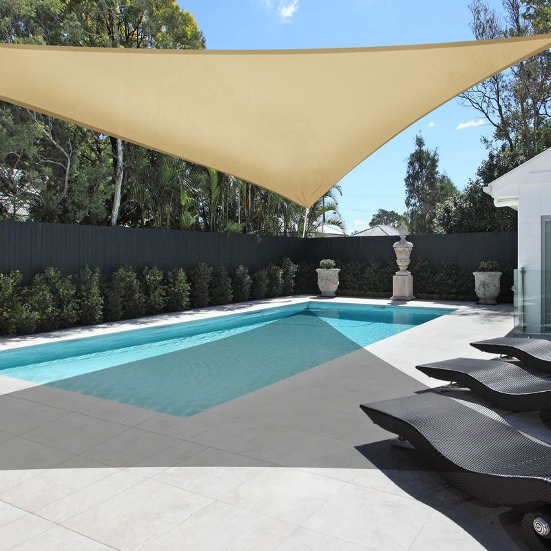 25' x 25' x 25' Triangle Sun Shade Sail/Sand_voghion.com