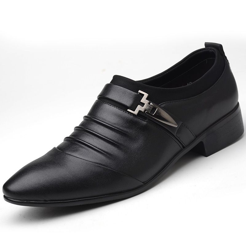 Regal Footwear Große Größe 48 Business Casual Slip-On Jugend Trendy Lazy Spitzschuh Friseur Leder Herrenschuhe_voghion.com