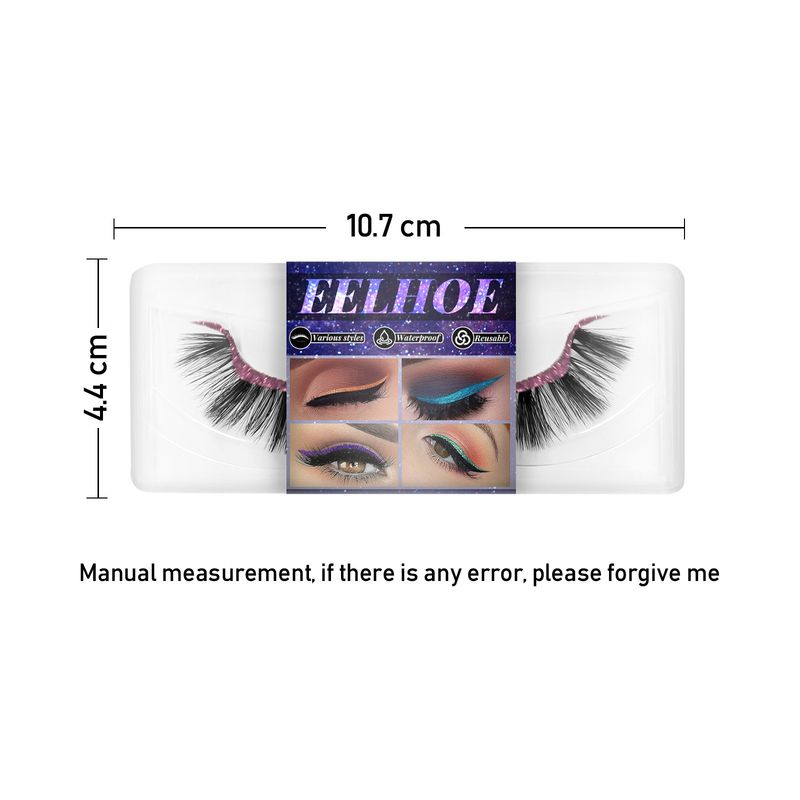 Ciglia finte 3D autoadesive in visone senza colla EELHOE, adesivi per ombretto e eyeliner_voghion.com